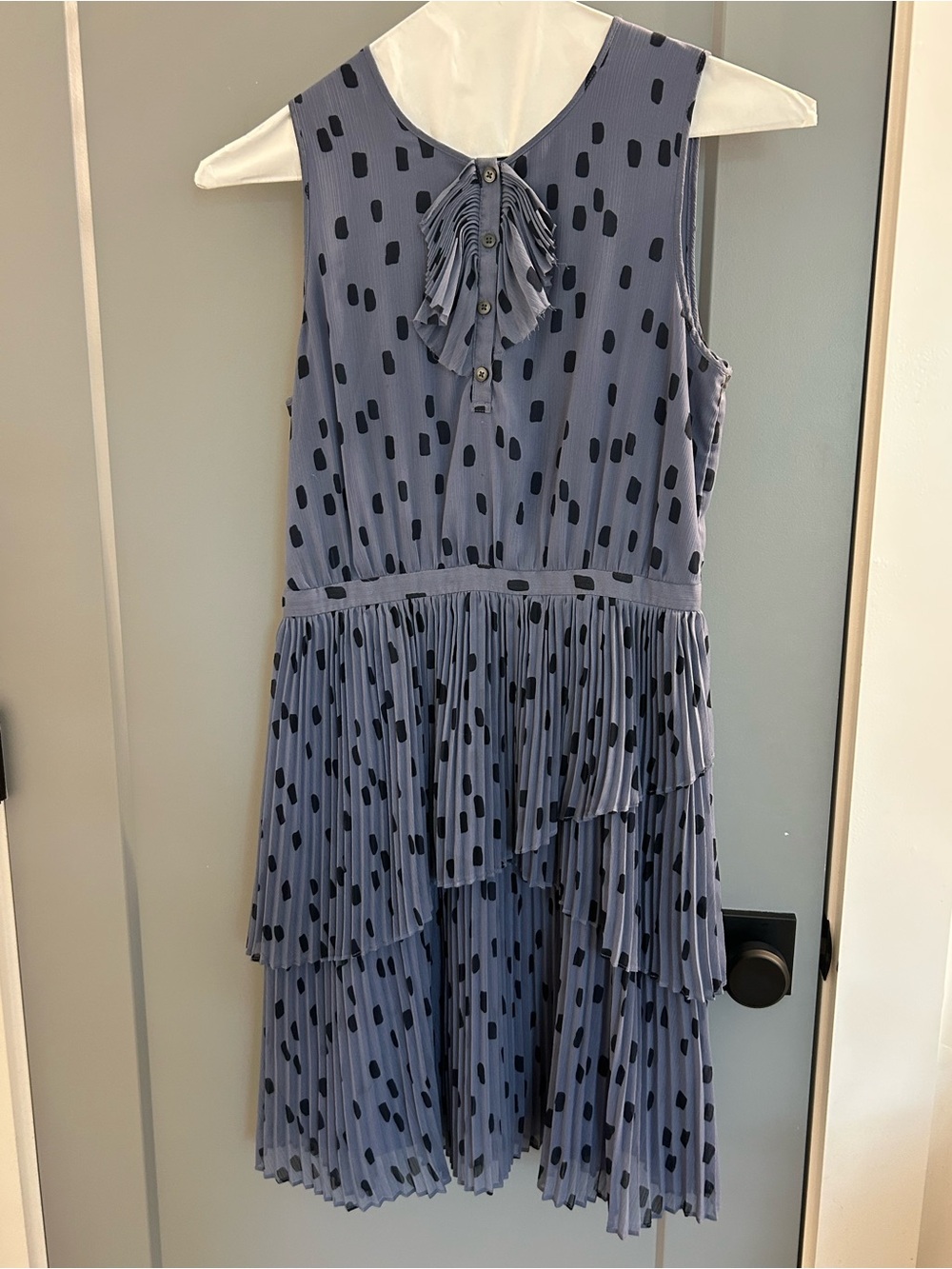 Banana Republic Womens Sleeveless Pleated Layered Dress